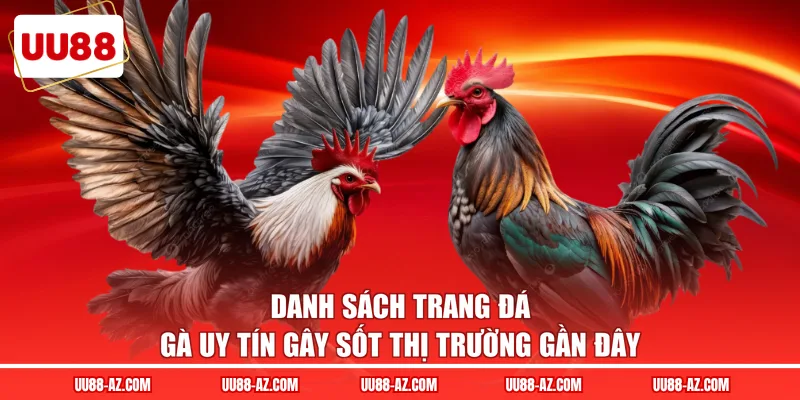 Danh sách trang đá gà uy tín gây sốt thị trường gần đây